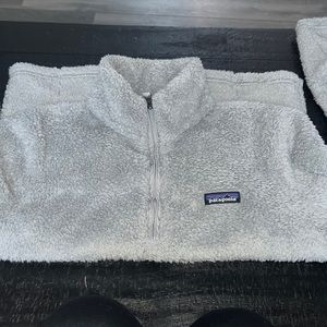 Patagonia Gray Sherpa Quarter Zip. size M